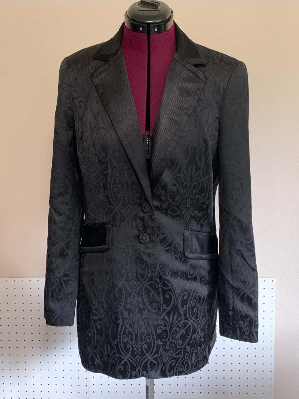 Bisou Bisou Black Lined Jacket With Brand Tag